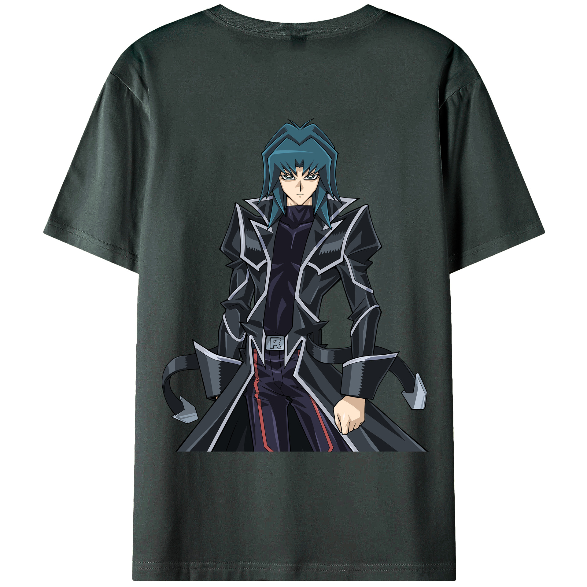 （画像用） 遊☆戯☆王 Yu-Gi-Oh! 綿100％ メンズ半袖Tシャツ（バックプリント） 通気性